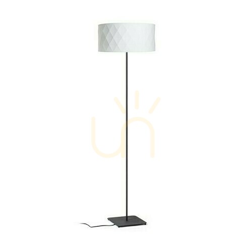 Check Cortina/Jakaranda Floor Standing Lamp White/Black Textil/Metal 230 V Led E27 11 W.