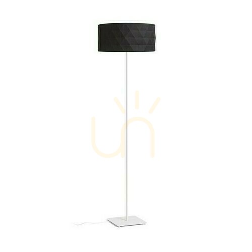 Check Cortina/Jakaranda Floor Standing Lamp Black/White Textil/Metal 230 V Led E27 11 W.