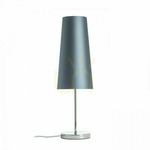 Check Table Lamp Nyc/Conny 15/30 Monaco Dove Grey/Silverrene Pvc/Nickel 230 V Led E27 7 W.