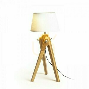 Table Lamp Ambitus/Alvis 24 Cream White Bamboo 230 V Led E27 7 W. small 1