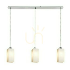 Liz Iii 80 Opal Glass/Chrome Pendant Lamp 230 V Led E27 3x11 W. small 1