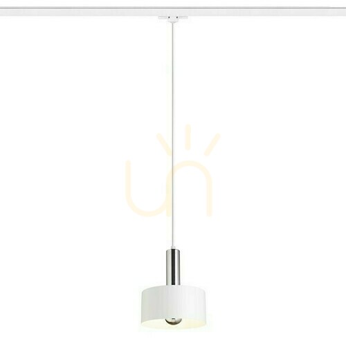 Check Giulia 20 To 3 Phase Pendant Lamp. Rails White Chrome 230 V E27 40 W.