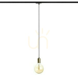 Araq Pendant Lamp For 1 Phase. Rails Brushed Brass/Black 230 V E27 42 W. small 1