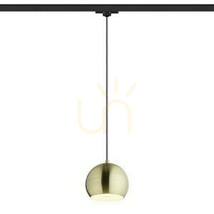 Rendl Agneta pendant for 3-circuit track, brushed brass, E27, 11 W, R13976 small 0