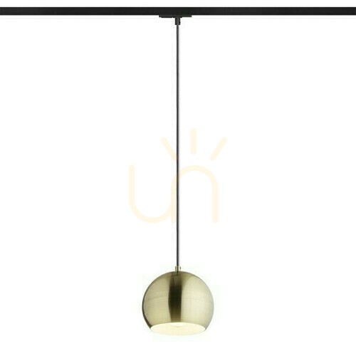 Check Agneta Pendant Lamp For 1 Phase. Rails Brushed Brass 230 V E27 40 W.