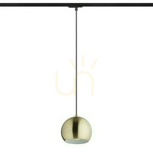 Agneta Pendant Lamp For 1 Phase. Rails Brushed Brass 230 V E27 40 W. small 0