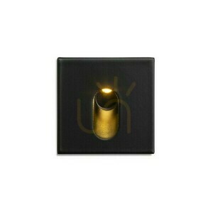 Recessed Memphis Sq W wall luminaire Black 230 V Led 3 60° 3000 K small 1