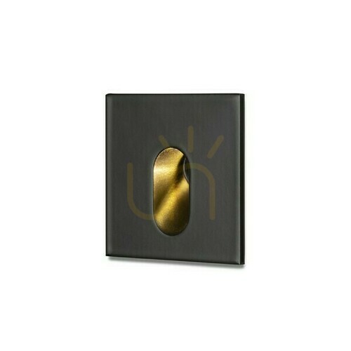 Check Recessed Memphis Sq W wall luminaire Black 230 V Led 3 60° 3000 K