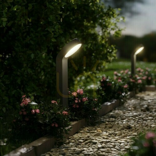Check Rendl Elia Anthracite Outdoor LED Floor Lamp 9W IP44 3000K R13932