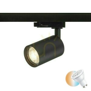 Dude Spotlight For 3 Phases. Rails Black 230 V Led Gu10 9 W. small 0