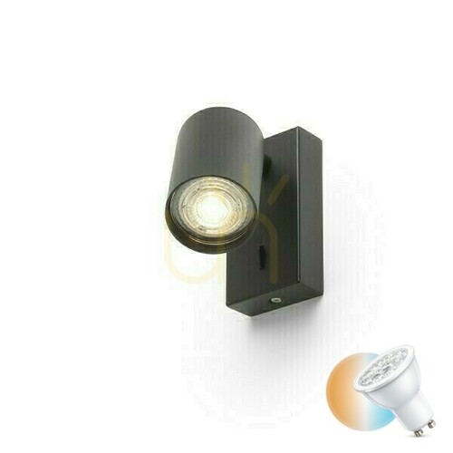 Check Wall Dude wall lamp Black 230 V Led Gu10 9 W.