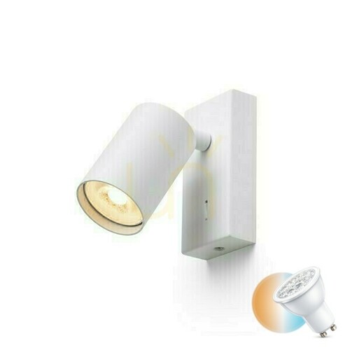 Check Wall lamp Dude wall lamp White 230 V Led Gu10 9 W.