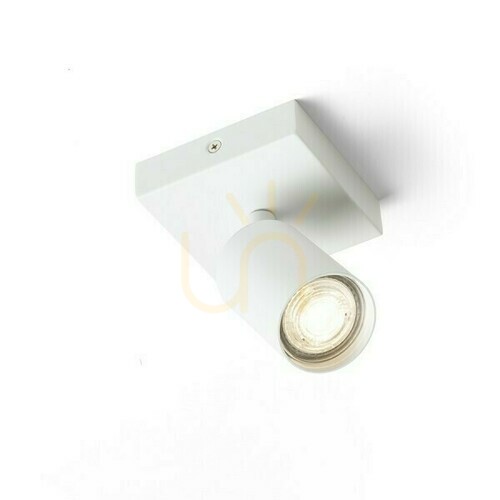 Check Dude Sq White 230 V Led Gu10 9 Watt Surface Mounted Lamp.
