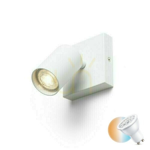 Check Dude Sq White 230 V Led Gu10 9 Watt Surface Mounted Lamp.
