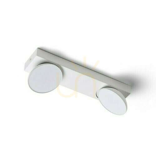Check Eliseo Ii Surface Mounted Lamp White 230 V Led 2x5 W 3000 K