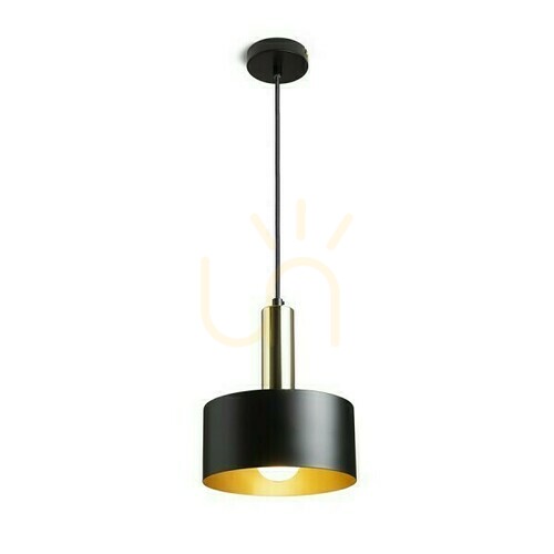 Check Giulia 20 Pendant Lamp Black/Gold Bronze Brass 230 V E27 40 W.