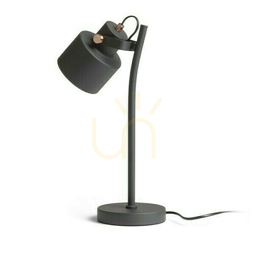 Check Celeia Table Lamp Black Matte Brushed Copper 230 V E27 40 W.