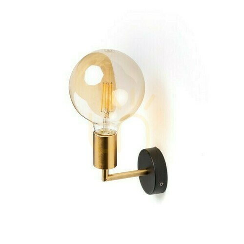 Check Wall lamp Araq wall lamp Brushed Brass/Black 230 V E27 42 W.