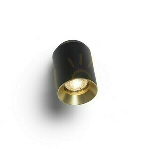 Rendl Dario Surface-Mounted Ceiling Light Black with Brushed Brass GU10 9 W small 4