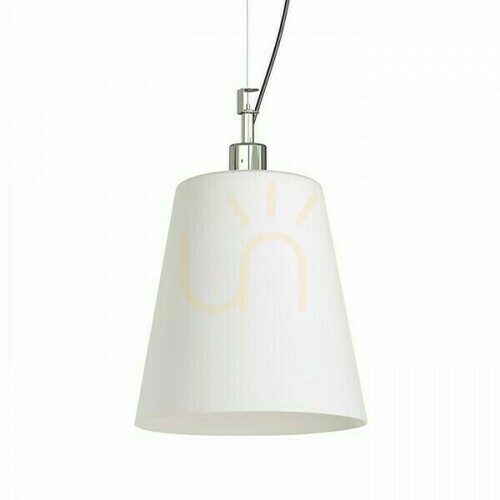Check Babu New 22 Opal Glass/Chrome Pendant Lamp 230 V E27 53 W.