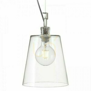 Babu New 22 Pendant Light Clear Glass/Chrome E27 max. 15 W small 1