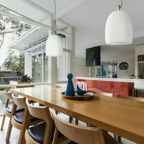 Check Coroa New 28 Opal Glass/Chrome Pendant Lamp 230 V E27 53 W.