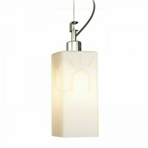Check Rendl LIZ NEW R13822 pendant light, opal glass and chrome, E27