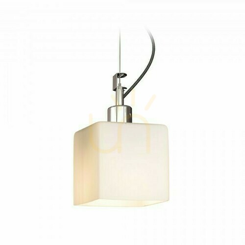 Check Dados New Opal Glass/Chrome Pendant Lamp 230 V E27 28 W.