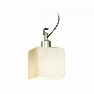 Dados New Opal Glass/Chrome Pendant Lamp 230 V E27 28 W. small 1