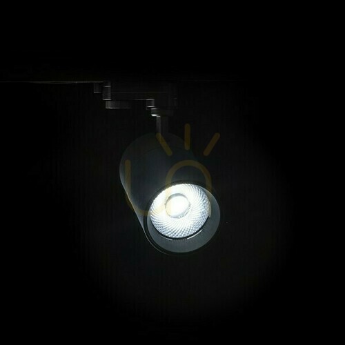 Check Wish 30 Dimm To 3 Phase Spotlight. Rails Black 230 V Led W 36° 3000 K 4000 5000