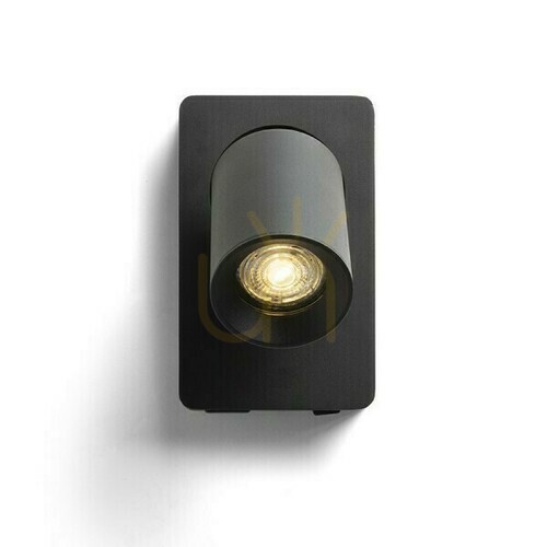 Check Rendl VOLTERA USB black wall light GU10 9 W