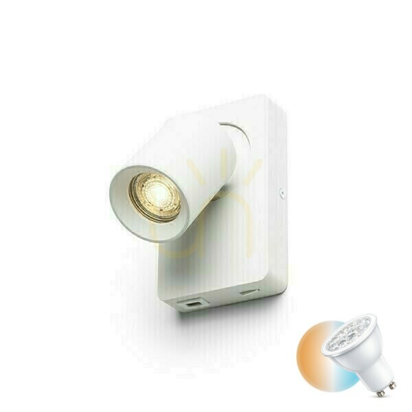 Wall lamp Voltera Usb wall lamp White 230 V Gu10 50 W.