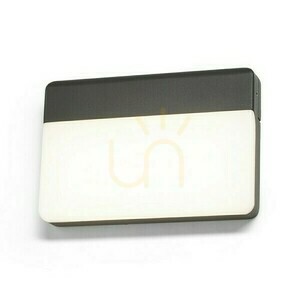 Gavin outdoor wall lamp Anthracite Milk Acrylic 230 V Led 13 W Ip65 3000 K small 1