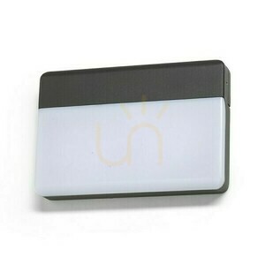 Gavin outdoor wall lamp Anthracite Milk Acrylic 230 V Led 13 W Ip65 3000 K small 0