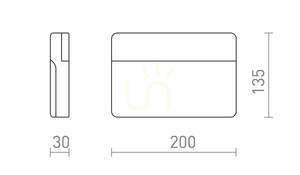 Rendl GAVIN anthracite outdoor LED wall light 13 W 3000 K IP65 R13756 small 6