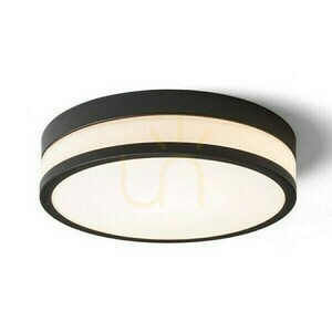 Cira Led Bathroom Lamp 35 Ceiling Opal Glass/Black 230 V 24 W Ip44 3000 K small 0