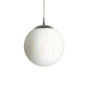 Rendl LUNA 25 R13746 pendant light – opal glass, chrome, Ø25 cm, E27 small 1