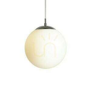 Rendl LUNA 25 R13746 pendant light – opal glass, chrome, Ø25 cm, E27 small 2