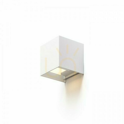 Check Tito Sq Dimm outdoor wall lamp White 230 V Led 2x3 W Ip65 3000 K