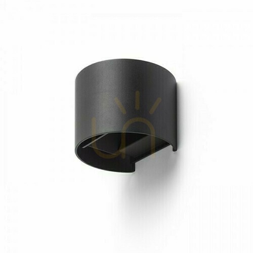 Check Tito R Dimm outdoor wall lamp Black 230 V Led 2x3 W Ip65 3000 K