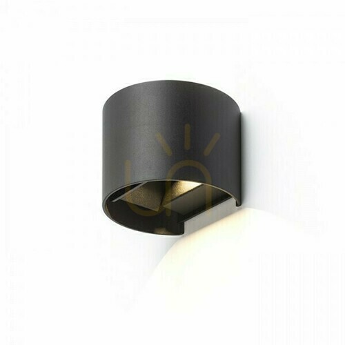 Check Tito R Dimm outdoor wall lamp Black 230 V Led 2x3 W Ip65 3000 K