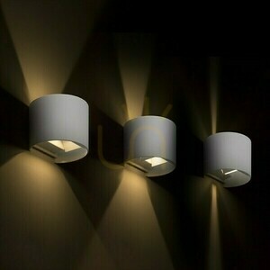 Tito R Dimm outdoor wall lamp White 230 V Led 2x3 W Ip65 3000 K small 1