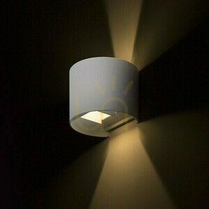 Tito R Dimm outdoor wall lamp White 230 V Led 2x3 W Ip65 3000 K small 2
