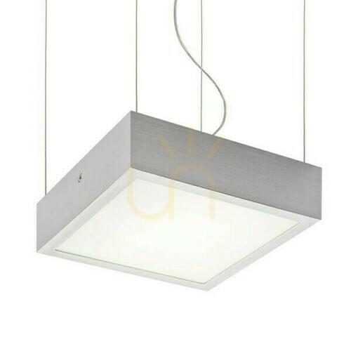Check Structural Led Pendant Lamp 20x20 Brushed Aluminum 230 V 12 W 3000 K