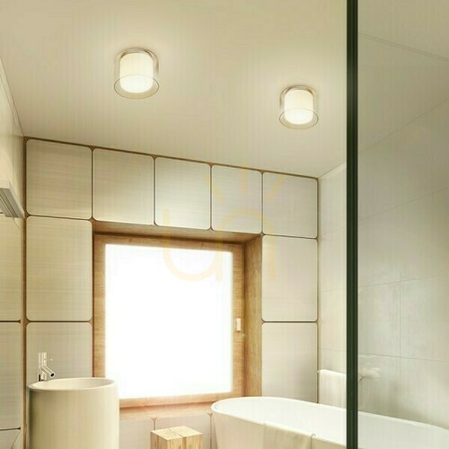 Check Venice 23 Bathroom Ceiling Lamp Transparent Glass/O opal glass/Chrome 230 V E27 20 W Ip44