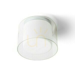 Venice 23 Bathroom Ceiling Lamp Transparent Glass/O opal glass/Chrome 230 V E27 20 W Ip44 small 0