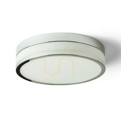 Check Cira Led Bathroom Lamp 35 Ceiling Opal Glass/Chrome 230 V 24 W Ip44 3000 K