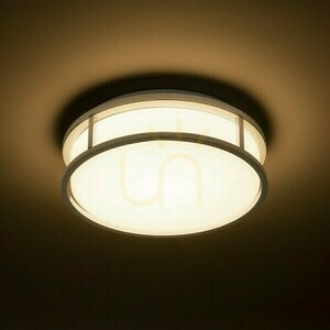 Bathroom Lamp Grande Led 25 Ceiling Opal Glass/Chrome 230 V 12 W Ip44 3000 K small 2