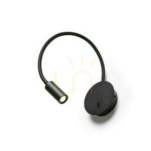 Rendl VALE R13648 black LED wall reading light 3 W 3000 K with flexible arm small 1