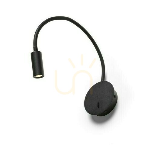 Check Vale wall lamp Black 230 V Led 3 W 30° 3000 K